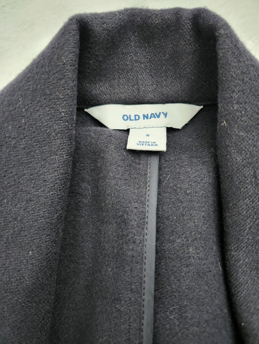 OLD NAVY Women's Navy Blue Double-Breasted Oversized Blazer Size Small NWT - Picture 5 of 12